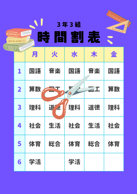 はさみの移動前