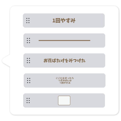 5つのパーツの構成