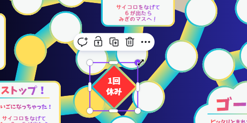 図形を縮小した後