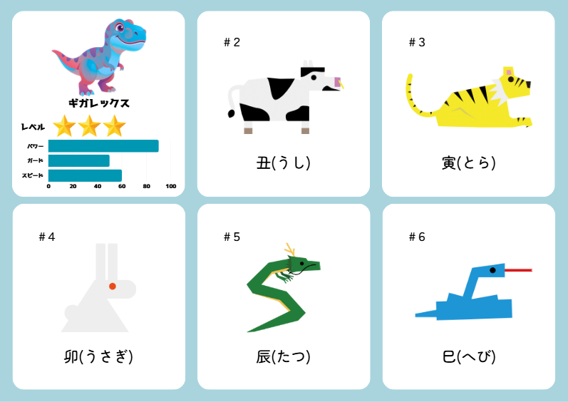 星を3つ並べたレベル表示