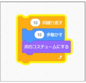 動作中のブロック