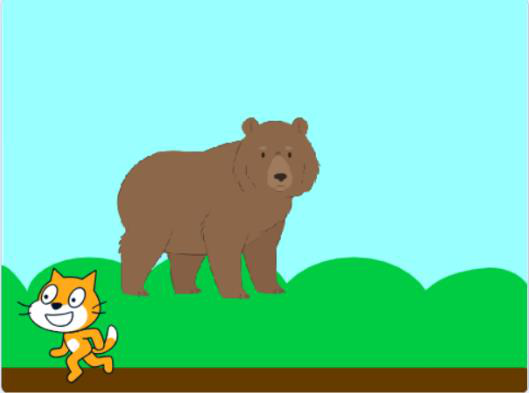 クマが追加されたステージ